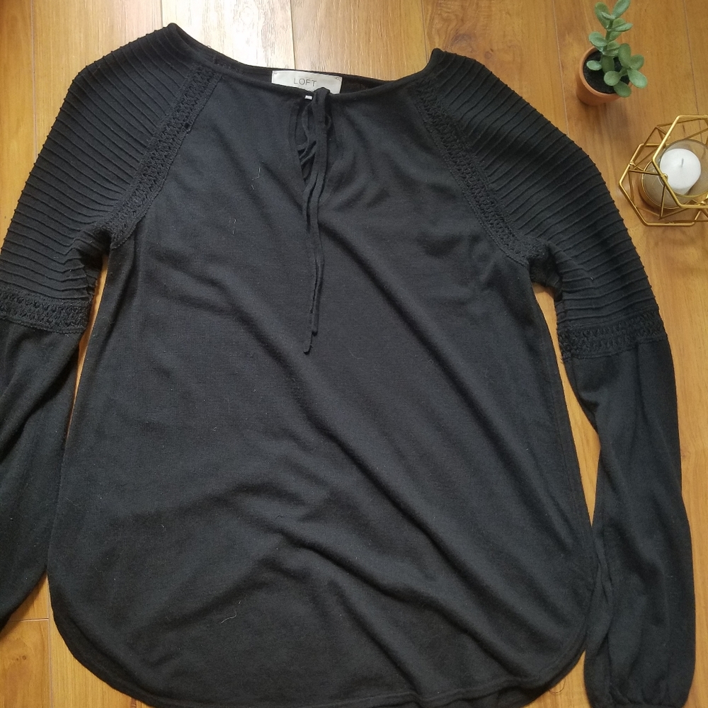 black long sleeve blouse